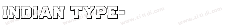 indian type字体转换